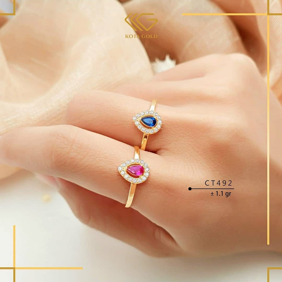 Jual CINCIN WANITA ANTI KARAT WARNA EMAS BUNGA PERMATA AMERICAN DIAMOND EKA  SWASA SCP0076 di Seller circlesweet - Dr. Sutomo, Kota Surabaya